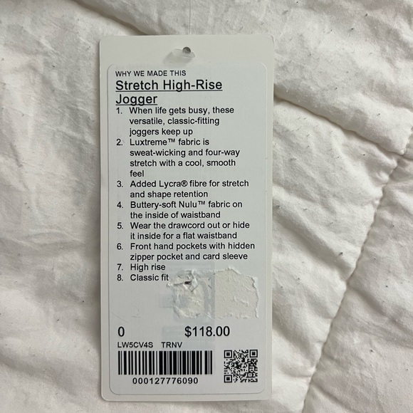 Lululemon Stretch High-Rise Jogger- Navy Blue - Picture 2 of 5